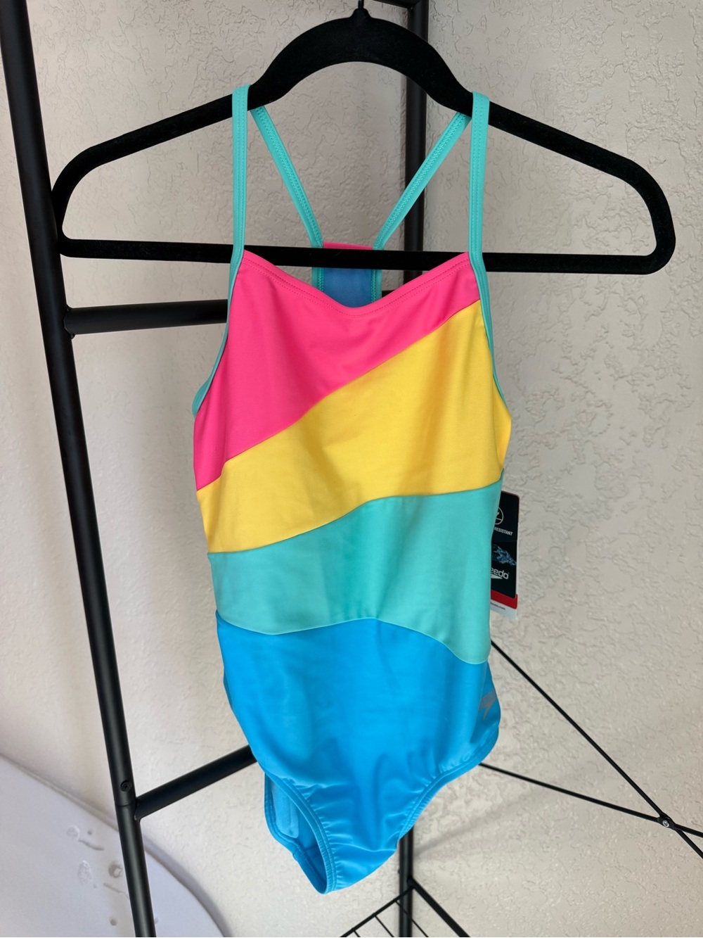 Girls' Bright Colorblock Speedo Swimsuit